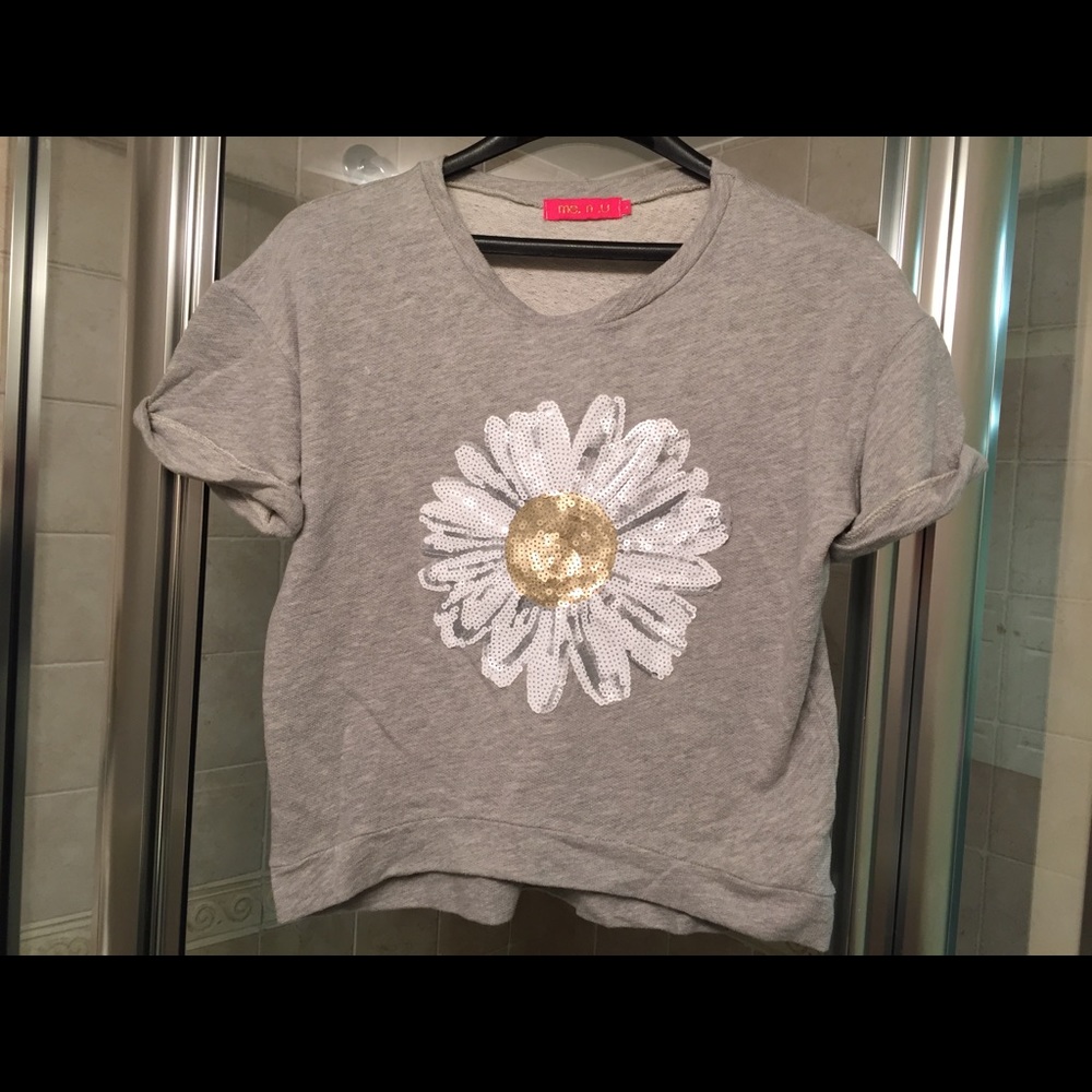 Girls French Terry embellished top
